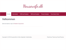 Tablet Screenshot of housewife.dk